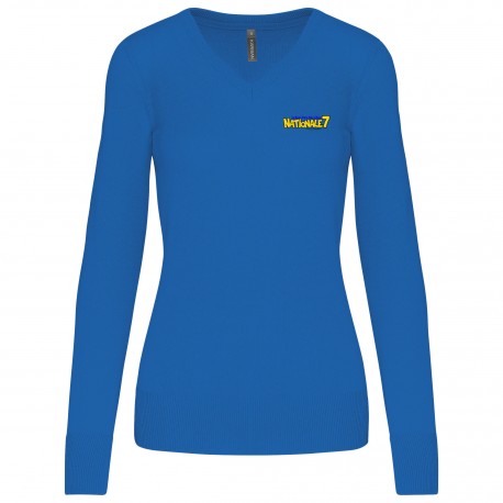 Pull Col V Femme N7