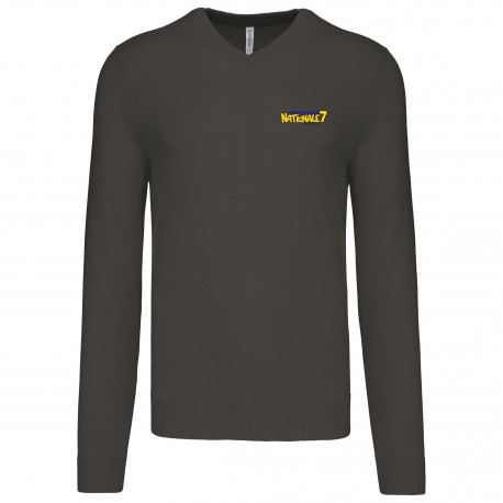 Pull Col V Homme N7 – Nationale 7