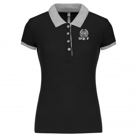 Polo piqué bicolore femme Triump – Nord Triumph Club
