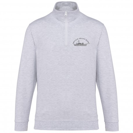 Sweat col zippé unisexe AGBM – Amicale Grand Banks