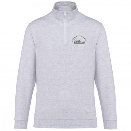 Sweat col zippé unisexe AGBM – Amicale Grand Banks