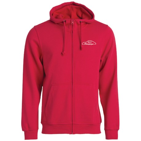 Sweat capuche zippé Homme Champagne – Champagne 911