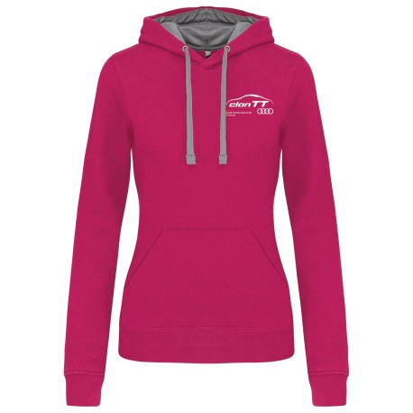 Sweat capuche contrastée Femme Audi