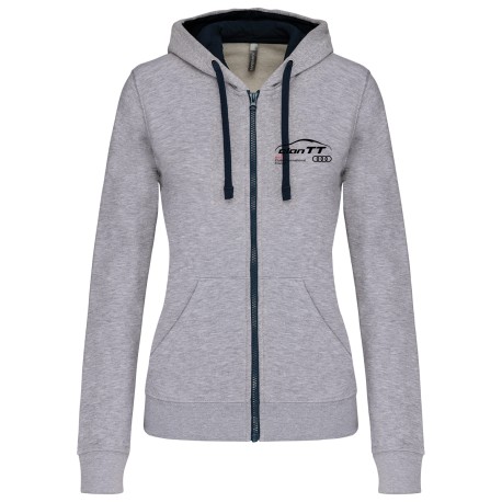 Sweat zippé capuche contrastée Homme Audi – Clan TT