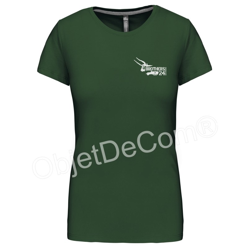 Tee shirt 180Gr Col O Femme MVCG Périgord