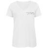 Tee shirt Organic col V Femme Morgan – Morgan Club de France