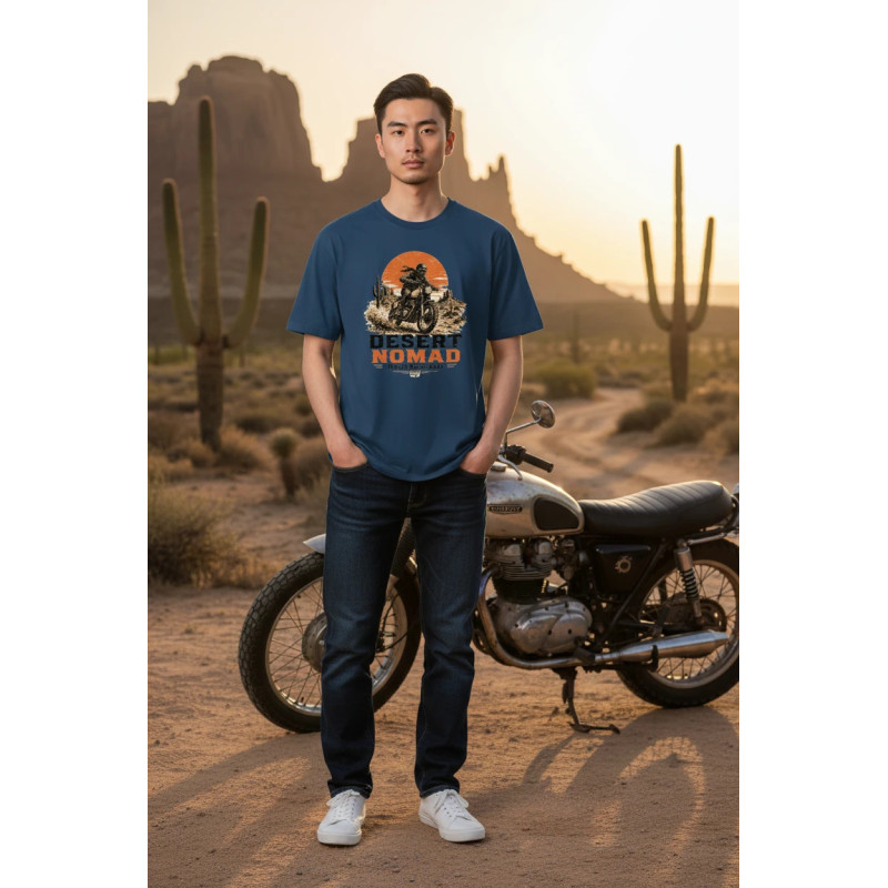 Tee shirt Bio écoresponsable col slub Desert Nomad MDC – Motor Dress Code