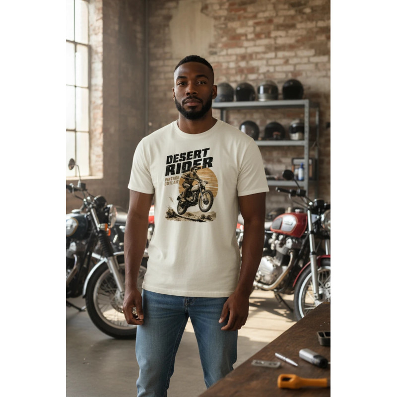 Tee shirt Bio écoresponsable col slub Desert Nomad MDC – Motor Dress Code