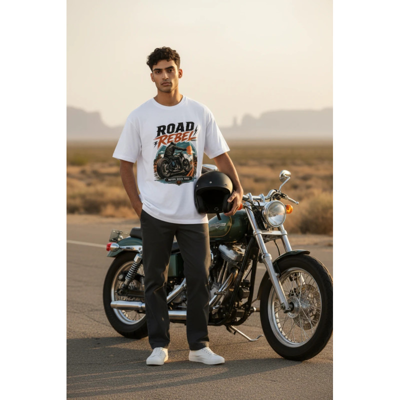 Tee shirt Bio écoresponsable col slub Desert Nomad MDC – Motor Dress Code