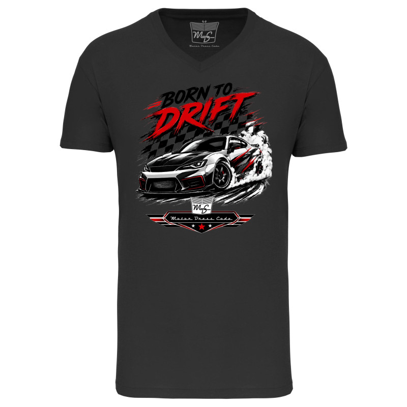 Tee shirt Bio col V Born To Drift MDC – Motor Dress Code