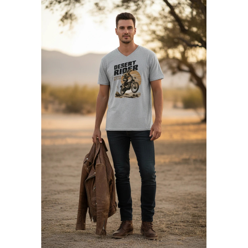Tee shirt Bio col V Desert Rider MDC