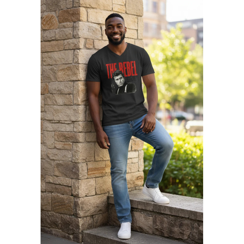 Tee shirt col V Bio The Rebel MDC
