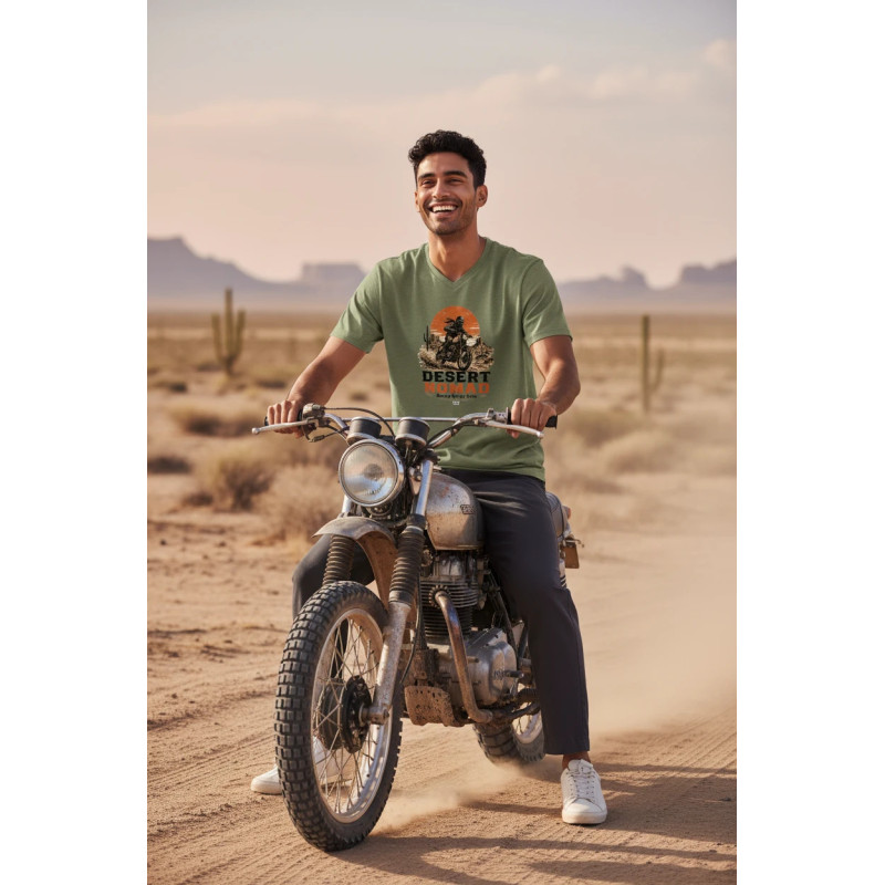 Tee shirt Bio écoresponsable col slub Desert Nomad MDC