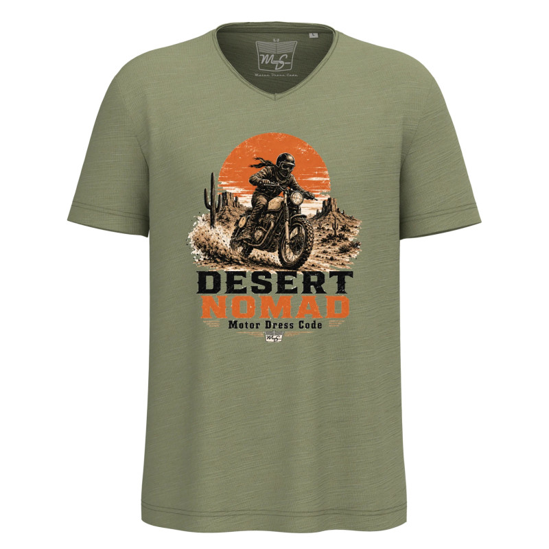 Tee shirt Bio écoresponsable col slub Desert Nomad MDC – Motor Dress Code