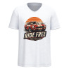 Tee shirt écoresponsable col slub Ride Free MDC – Motor Dress Code