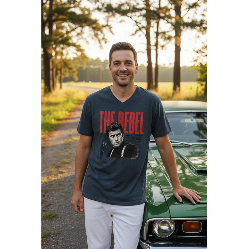 Tee shirt écoresponsable col slub The Rebel MDC