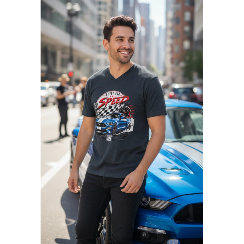 Tee shirt écoresponsable col slub Built for Speed MDC