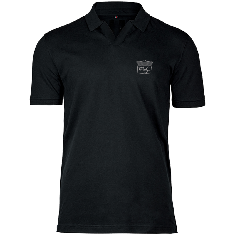 Polo V-neck manches courtes Premium brodé MDC – Motor Dress Code