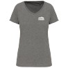 Tee shirt Supima col V Femme Traction