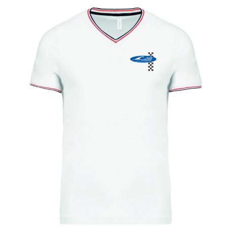 Tee shirt col V maille piquée Femme CCP – Club Capri Passion